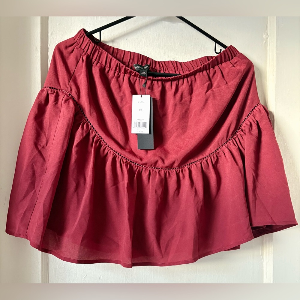 Banana Republic Mini Skirt with Elastic Waist